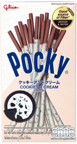 Biskvitinės lazdelės POCKY (COOKIES CREAM), 41g Biskvitinės lazdelės POCKY (COOKIES CREAM), 41g