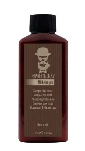 Barba Italiana Šampūnas nuo pleiskanų Michelangelo, 100 ml BI007S Barba Italiana Šampūnas nuo pleiskanų Michelangelo, 100 ml BI007S