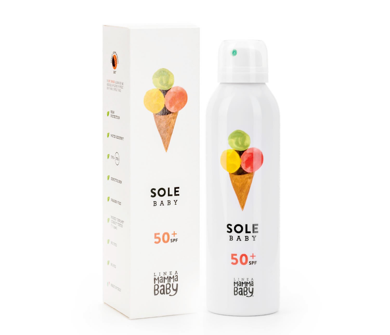 Linea Mamma baby Apsauga nuo saulės kūdikiams SPF 50 Linea Mamma baby Apsauga nuo saulės kūdikiams SPF 50