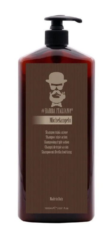 Barba Italiana Šampūnas nuo pleiskanų Michelangel 1000ml BI007BIG Barba Italiana Šampūnas nuo pleiskanų Michelangel 1000ml BI007BIG