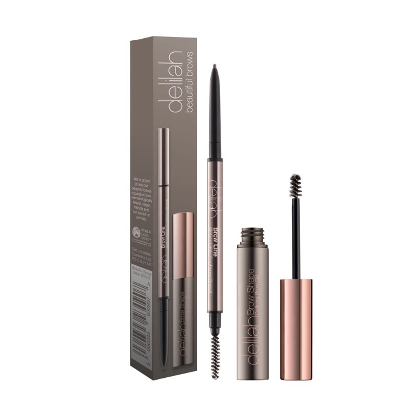 delilah BEAUTIFUL BROWS COLLECTION antakių formavimo rinkinys delilah BEAUTIFUL BROWS COLLECTION antakių formavimo rinkinys - Sable