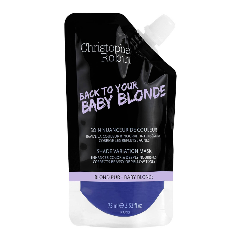 Christophe Robin SHADE VARIATION MASK - BABY BLONDE dažanti plaukų kaukė Christophe Robin SHADE VARIATION MASK - BABY BLONDE dažanti plaukų kaukė - 250 ml.