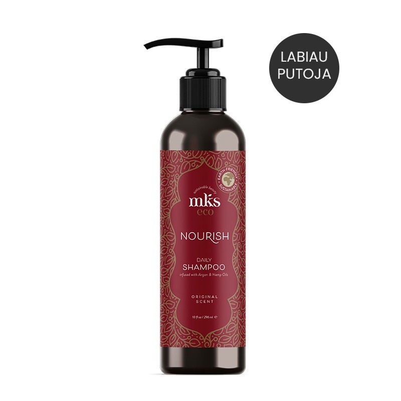 MKS eco (Marrakesh) NOURISH SHAMPOO ORIGINAL plaukus maitinantis šampūnas MKS eco (Marrakesh) NOURISH SHAMPOO ORIGINAL plaukus maitinantis šampūnas - 739 ml.