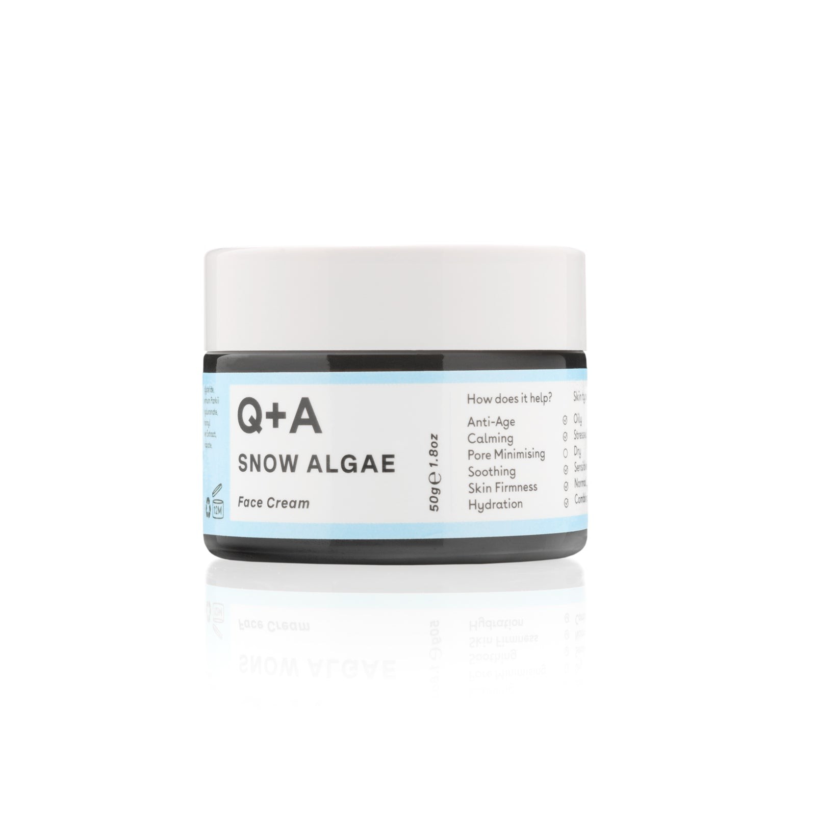 Q+A Snow Intensyviai maitinantis veido kremas, 50g Q+A Snow Intensyviai maitinantis veido kremas, 50g