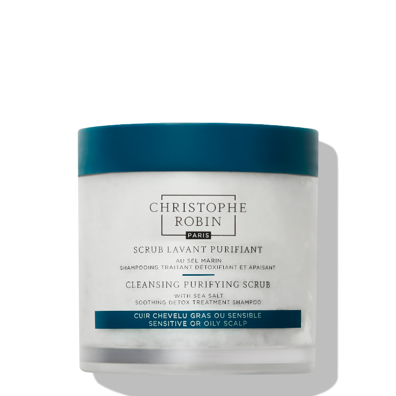 Christophe Robin CLEANSING PURIFYING SCRUB galvos odos šveitiklis su jūros druska Christophe Robin CLEANSING PURIFYING SCRUB galvos odos šveitiklis su jūros druska - 250 ml.