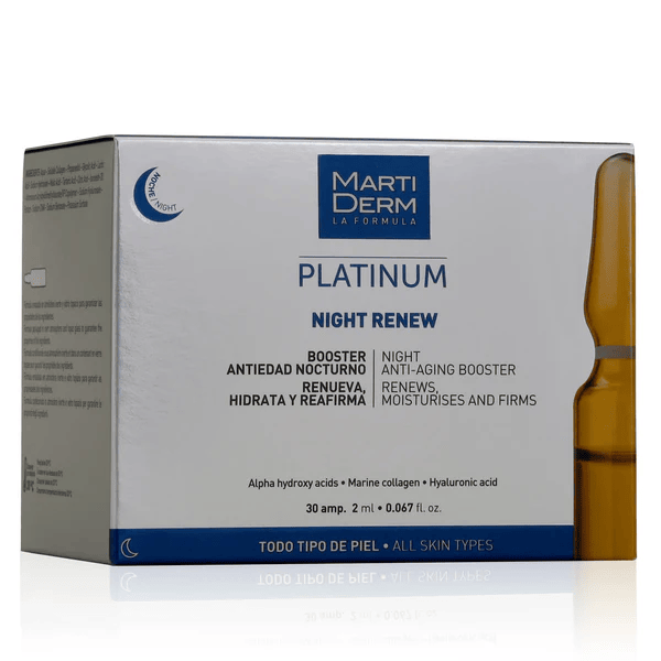 MARTIDERM ATKURIAMOSIOS NAKTINĖS VEIDO AMPULĖS NIGHT RENEW 30 amp MARTIDERM ATKURIAMOSIOS NAKTINĖS VEIDO AMPULĖS NIGHT RENEW 30 amp