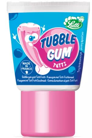 Kramtomoji guma TUBBLE GUM (TUTTI FRUTTI SK.), 35g Kramtomoji guma TUBBLE GUM (TUTTI FRUTTI SK.), 35g