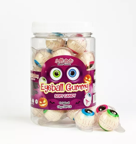 Guminukas su įdaru DEER DADA EYEBALL, 10g Guminukas su įdaru DEER DADA EYEBALL, 10g