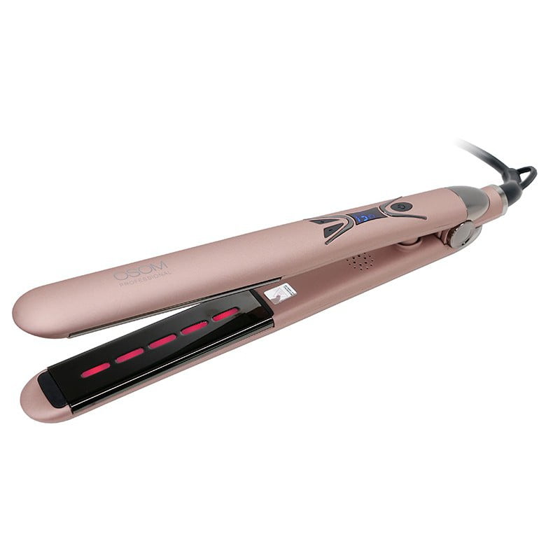 Plaukų tiesintuvas OSOM Professional Rose Gold OSOM897RG, su infraraudonaisiais spinduliais, iki 230 C, 50 W