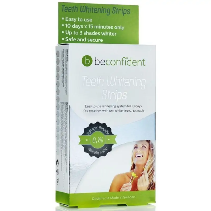 Dantų balinimo juostelės BeConfident Teeth Whitening X3 Strips BEC123098, 10 porų