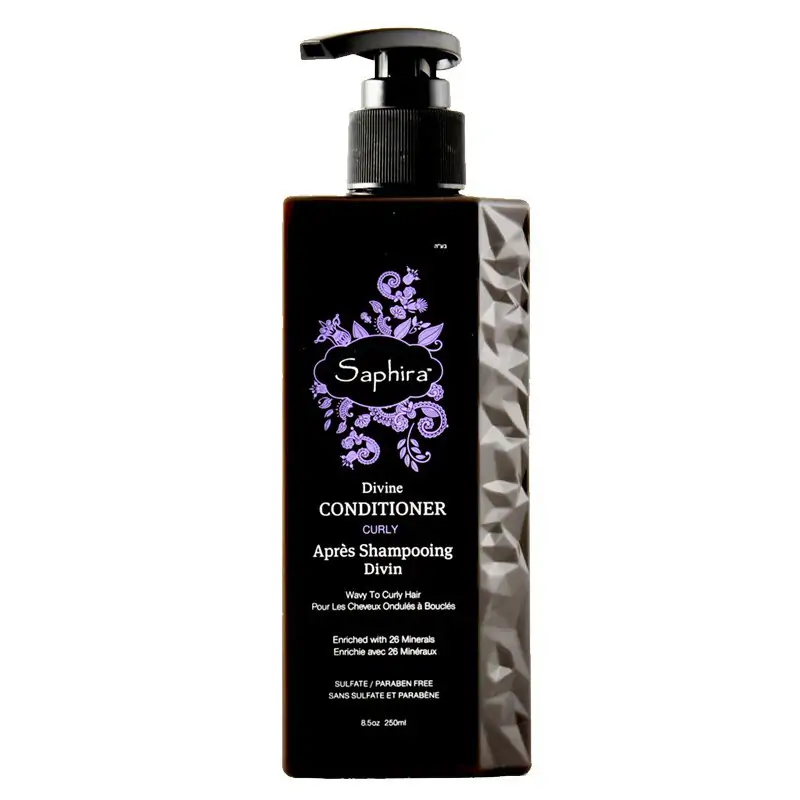 Intensyviai drėkinantis kondicionierius plaukams Saphira Divine Conditioner SAFDC2, besipučiantiems, besigarbanojantiems plaukams, 250 ml