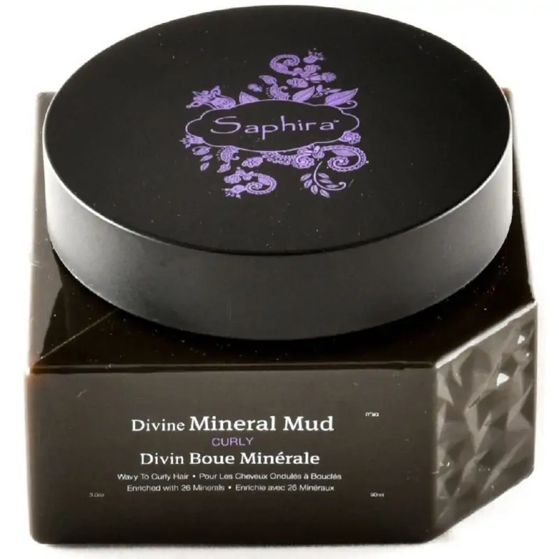 Kaukė-mineralinis purvas plaukams Saphira Divine Mineral Mud SAFDMM1, intensyviai drėkinantis, besipučiantiems plaukams, 90 ml