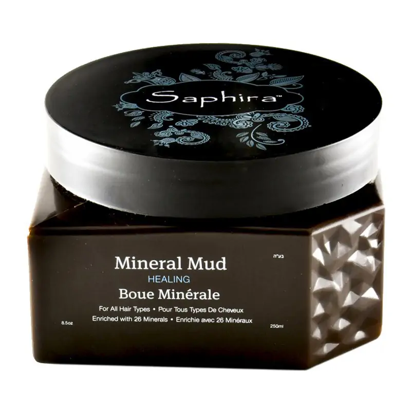 Kaukė-mineralinis purvas plaukams Saphira Mineral Mud SAFMM2 su Negyvosios jūros mineralais, 250 ml