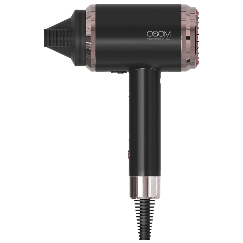 Plaukų džiovintuvas Osom Professional Black Hair Dryer OSOM6800BLHD, juodos spalvos, 1800 W