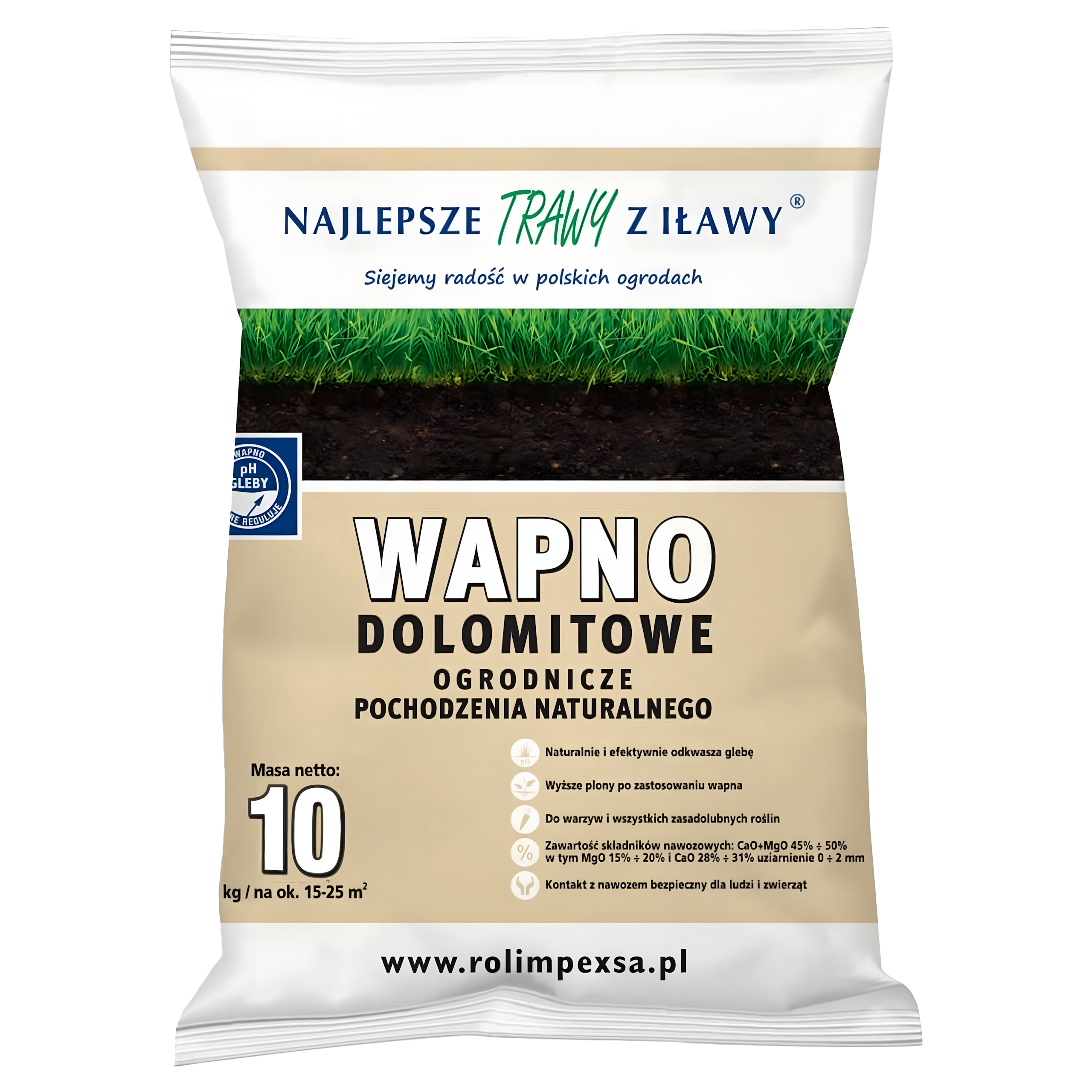 Premium dolomito kalkės sodo trąšos natūralios ekologiškos 10kg