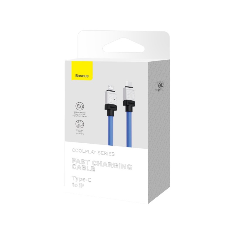 "Baseus" laidas CoolPlay USB-C - Lightning 2 m 20 W mėlynas