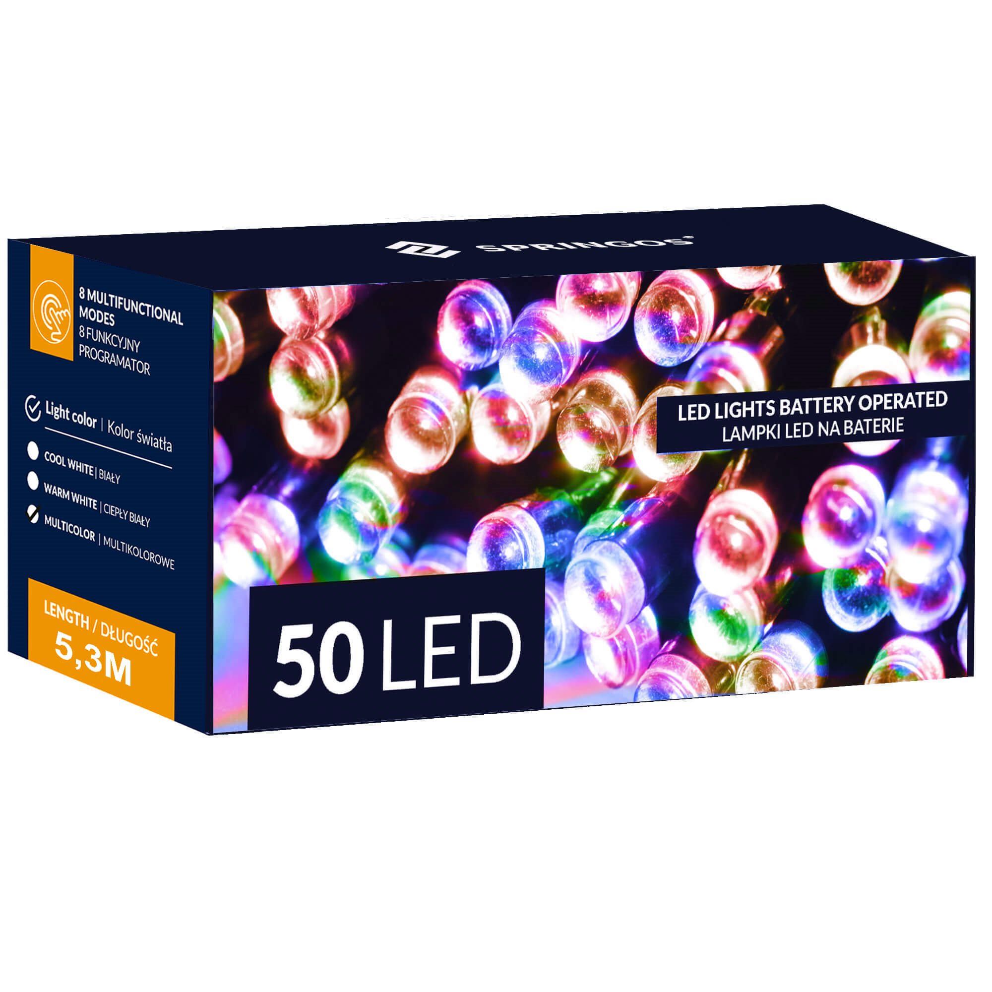 Kalėdinė girlianda, 50 LED, 5 m