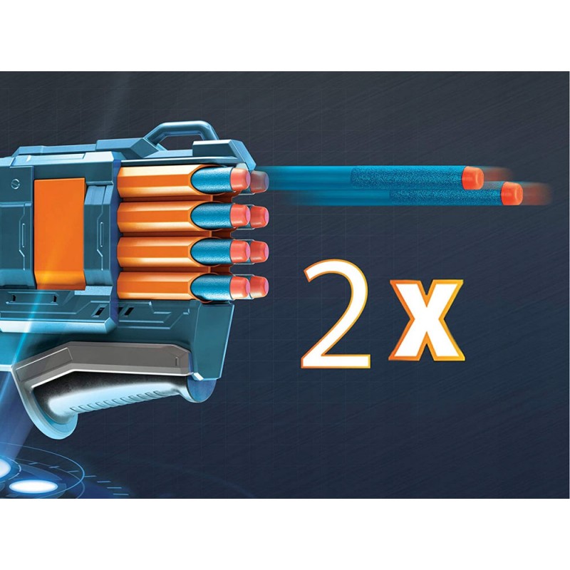 Didelis lengvas Nerf Elite 2.0 ginklų rinkinys + 16 kulkų vaikams ZA5179