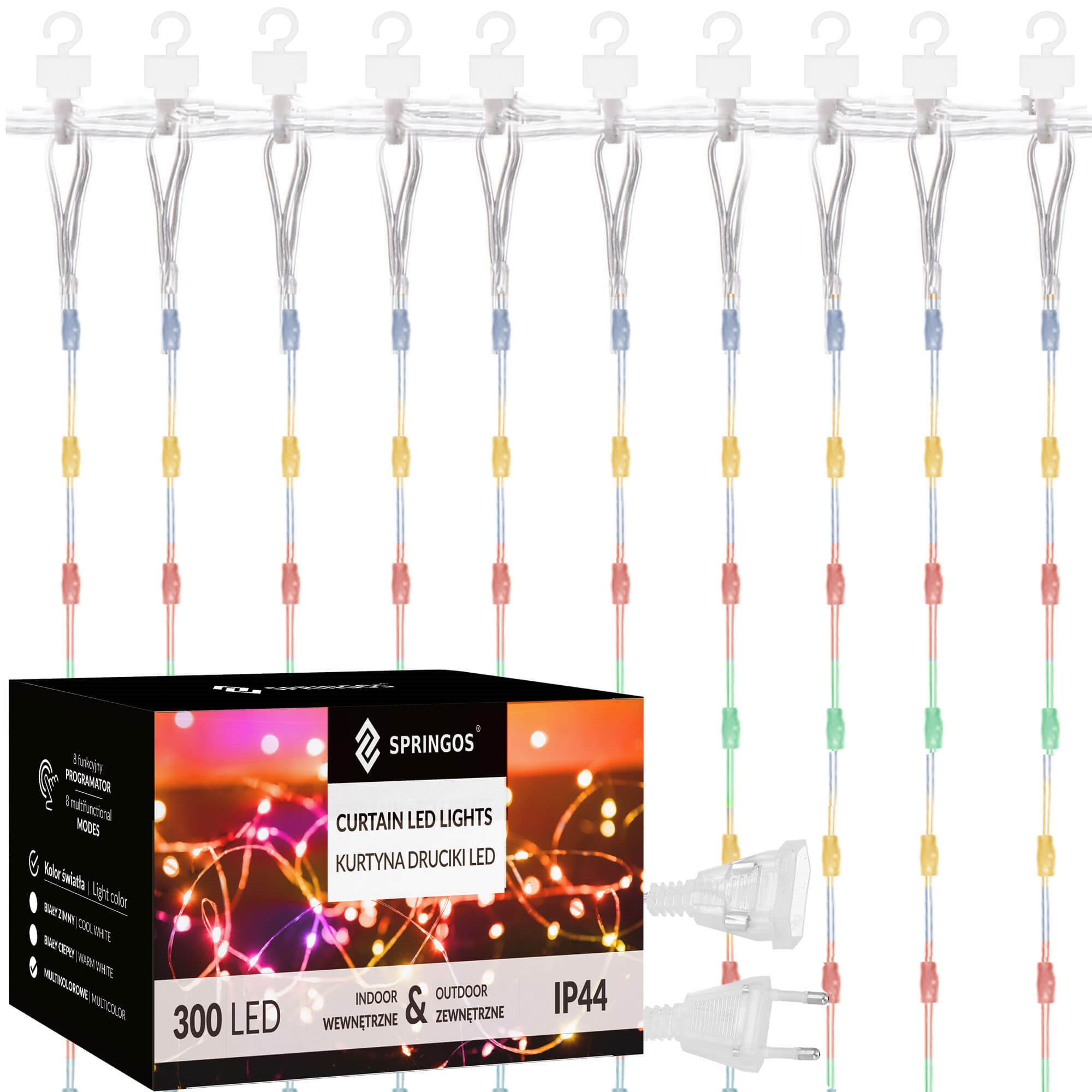 Gaismo Užuolaidos Springos CL0335 300 LED