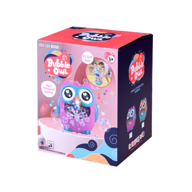 SOAP BUBBLES burbulų mašina Owl ZA4332 RO