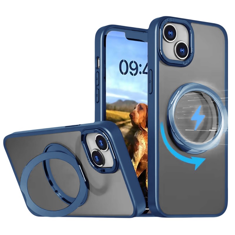 Mag Ring Rotating dėklas for iPhone 13 Pro 6,1 navy blue