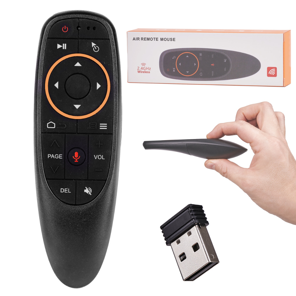 Pilotas Air Mouse G10 Smart TV Box su Mikrofonu X9