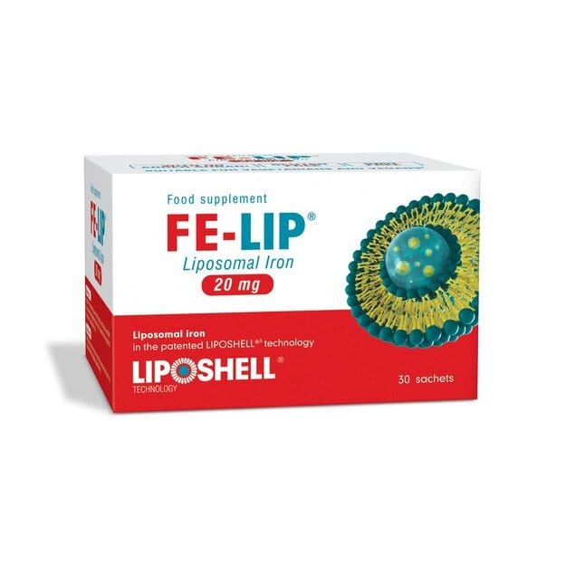 LIPOSHELL FE-LIP® LIPOSOMINĖ GELEŽIS, PAKELIAI