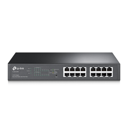 TP-LINK | Switch | TL-SG1016PE | Web Managed | Desktop/Rackmountable | Gigabit Ethernet (copper) ports quantity 16 | PoE+ ports quantity 8 | 36 month(s)|TL-SG1016PE