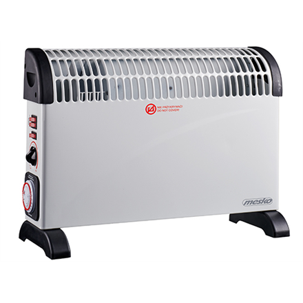 Mesko | Convector Heater with Timer and Turbo Fan | MS 7741w | Convection Heater | 2000 W | Number of power levels 3 | White|MS 7741 white