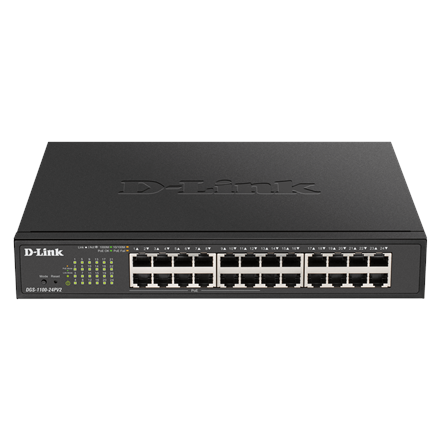 D-Link | Smart Switch | DGS-1100-24PV2 | Managed | Rack Mountable | Power over Ethernet (PoE) ports quantity 12 | Power supply type Single|DGS-1100-24PV2/E