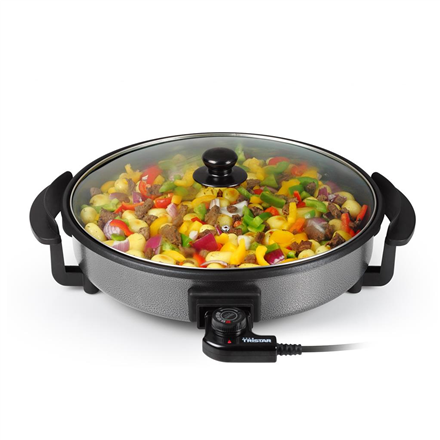 Tristar | Multifunctional grill pan | PZ-2964 | Diameter 40 cm | Grill | 1500 W | Lid included | Fixed handle | Black|PZ-2964