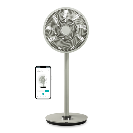 Duux | Fan | Whisper Flex Smart | Stand Fan | Sage | Diameter 34 cm | Number of speeds 26 | Oscillation | 3-29 W | Yes|DXCF53