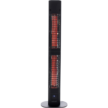 SUNRED | Heater | RD-DARK-3000L, Valencia Dark Lounge | Infrared | 3000 W | Black | IP55|RD-DARK-3000L