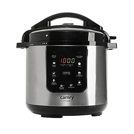 Camry | Pressure cooker | CR 6409 | 1500 W | Alluminium pot | 6 L | Number of programs 8 | Stainless steel/Black|CR 6409