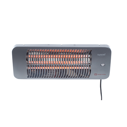 SUNRED | Heater | LUG-2000W, Lugo Quartz Wall | Infrared | 2000 W | Grey | IP24|LUG-2000W