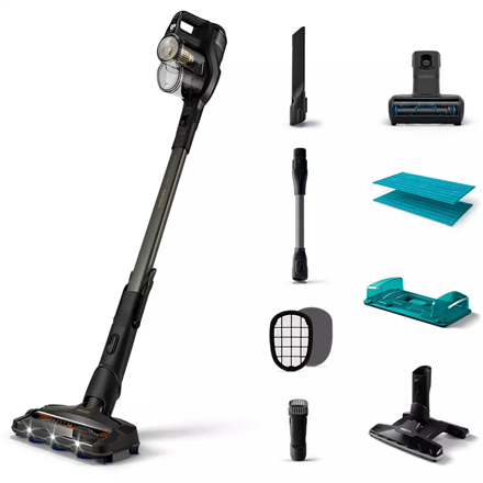 Philips | Vacuum cleaner | XC8349/01	Aqua Plus | Cordless operating | Handstick | - W | 25 V | Operating time (max) 80 min | Black | Warranty 24 month(s)|XC8349/01