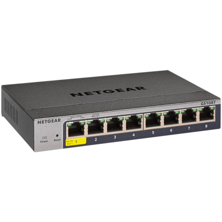 Netgear 8-Port Gigabit Ethernet Smart Managed Pro Switch|GS108T-300PES