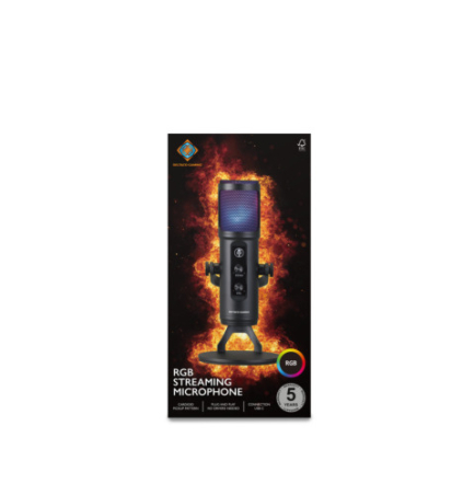 RGB srautinio perdavimo mikrofonas DELTACO GAMING / GAM-171 / 4222236|4222236