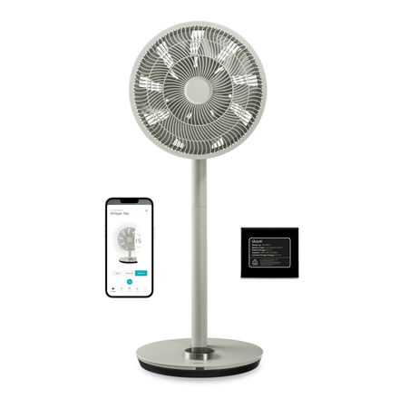 Duux | Fan with Battery Pack | Whisper Flex Smart | Stand Fan | Sage | Diameter 34 cm | Number of speeds 26 | Oscillation | Yes|DXCF57