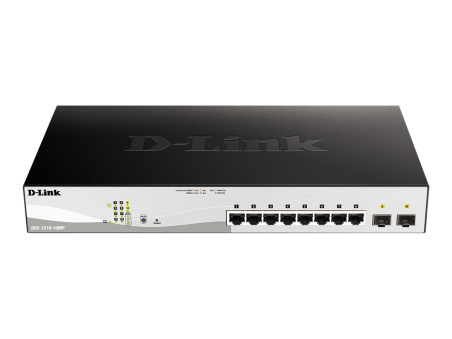 D-Link 10-Port Gigabit PoE+ Smart Switch inc. 2 SFP Ports POE budget 130W | D-Link|DGS-1210-10MP/E