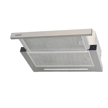 CATA Hood | ATH 61X | Telescopic | Energy efficiency class A+ | Width 60 cm | 605 m³/h | Touch control | LED | Silver Grey|02010312