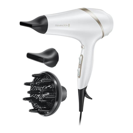 Remington | Hair dryer | AC8901 HYDRAlux | 2300 W | Number of temperature settings 3 | Ionic function | Diffuser nozzle | White|AC8901