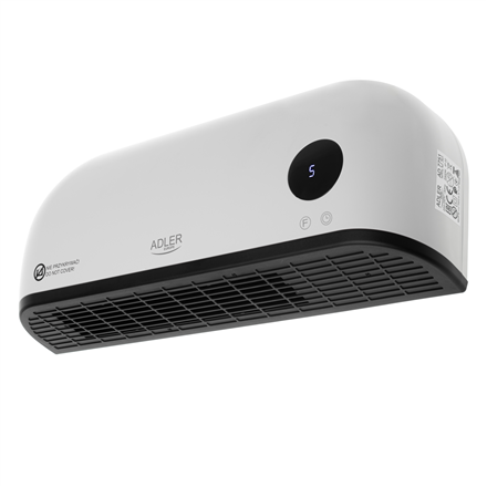 Adler LED Air Curtain Heater | AD 7751 | Air curtain | 2000 W | White|AD 7751