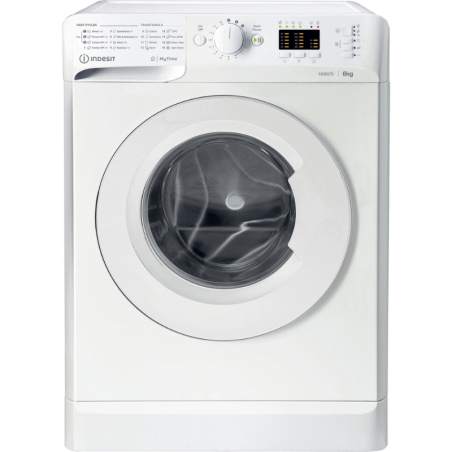 INDESIT Washing machine MTWSA 61053 W EE, 6kg, 1000rpm, Energy class D, Depth 42.5 cm|MTWSA61053WEE