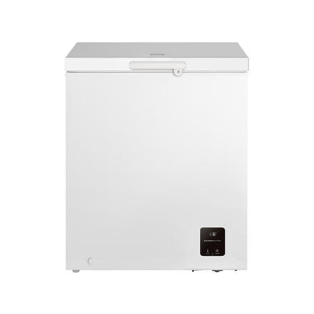 Gorenje | Freezer | FH14EAW | Energy efficiency class E | Chest | Free standing | Height 85.4 cm | Total net capacity 142 L | White|FH14EAW