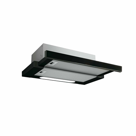 Elica | Hood | ELITE14 LUX BL/A/60 | Telescopic | Energy efficiency class D | Width 60 cm | 368 m³/h | Push buttons | LED | Black| LUX BL/A/60