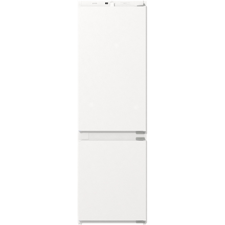 Gorenje Refrigerator | NRKI418EE1 | Energy efficiency class E | Built-in | Combi | Height 177.2 cm | No Frost system | Fridge net capacity 180 L | Freezer net capacity 68 L | Display | 39 dB | White|NRKI418EE1