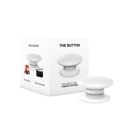 Fibaro | The Button | Z-Wave | White|FGPB-101-1 ZW5 EU