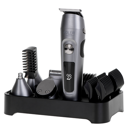 Adler | Grooming 6 in 1 Set | AD 2944 | Cordless | Number of length steps 6 | Stainless Steel/Black|AD 2944