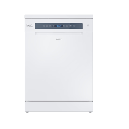 Candy Dishwasher | CF 5C4F0PW | Free standing | Width 59.7 cm | Number of place settings 15 | Number of programs 8 | Energy efficiency class C | Display | AquaStop function | White|CF 5C4F0PW